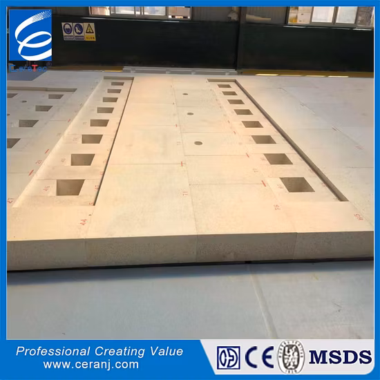Lz-55 High-Alumina Glass Furnace Refractory Fire Brick