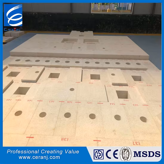 Lz-55 High-Alumina Glass Furnace Refractory Fire Brick